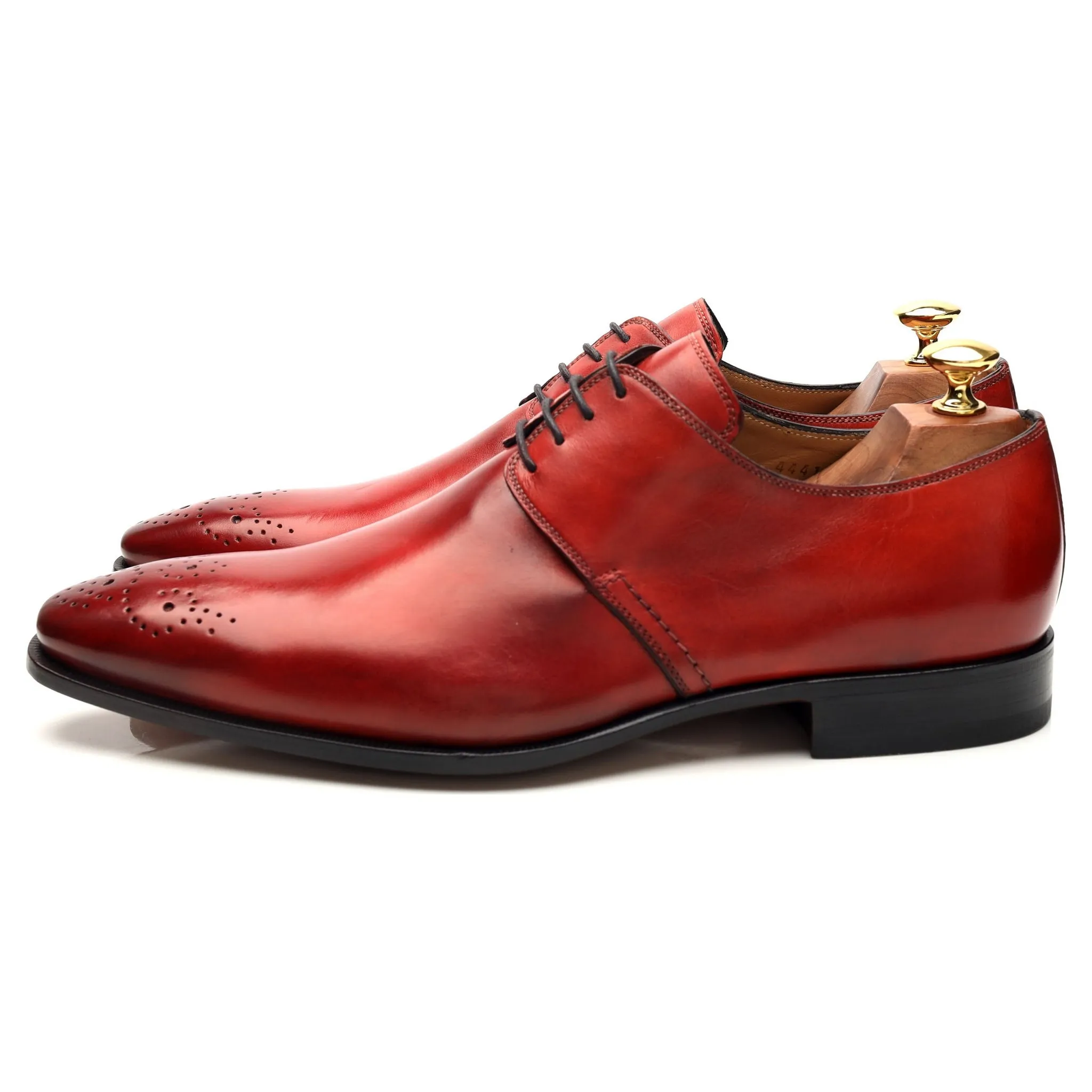 '4441' Red Leather Derby UK 9
