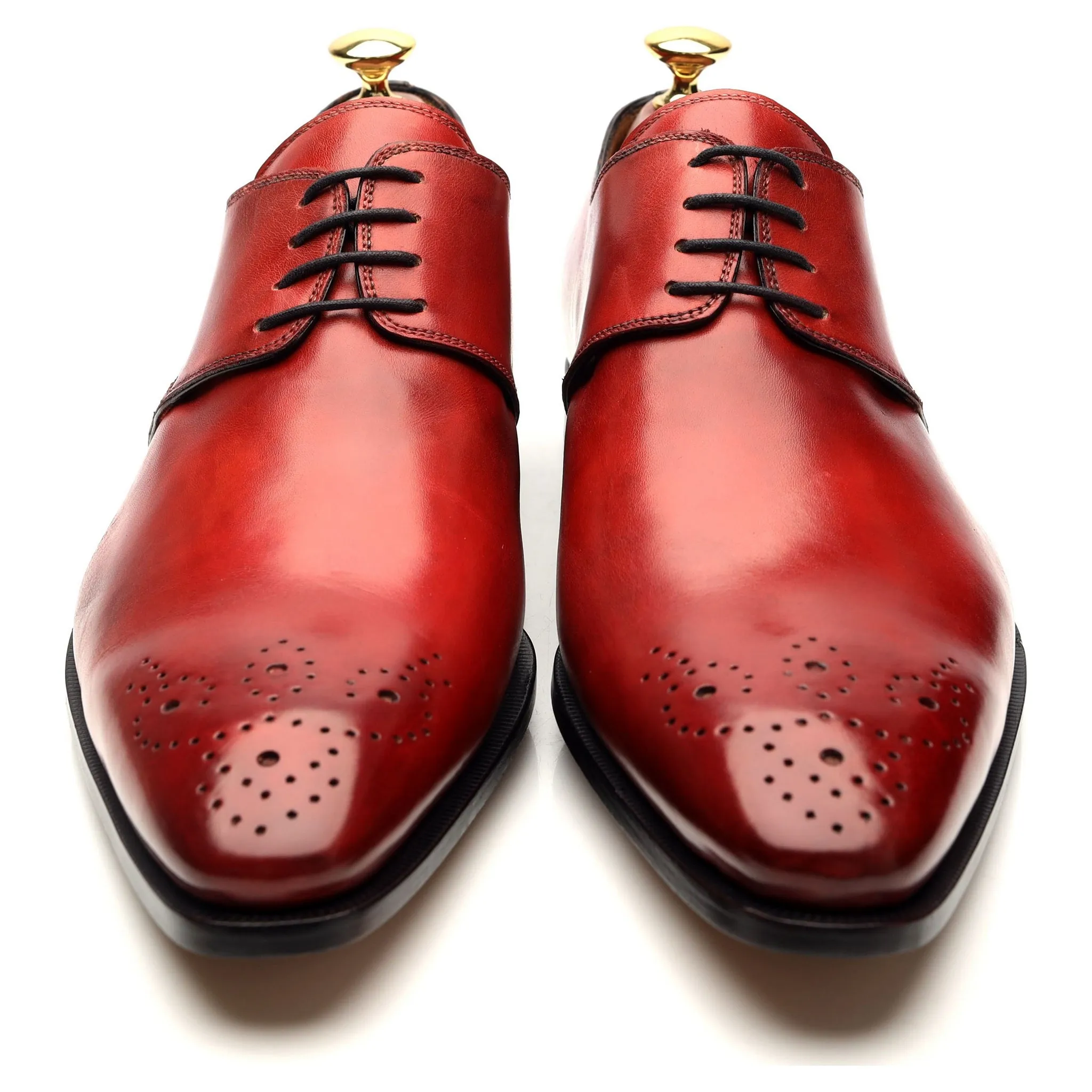 '4441' Red Leather Derby UK 9