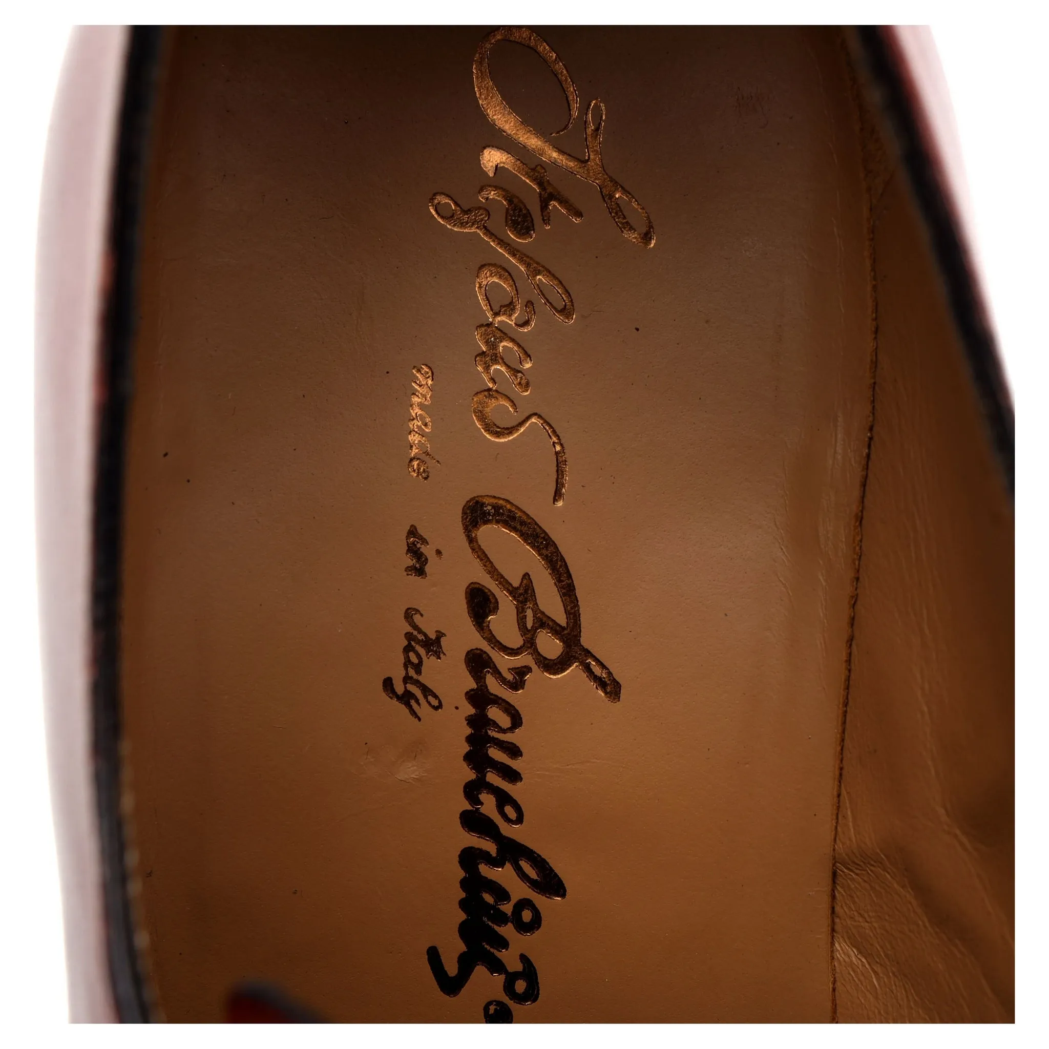 '4441' Red Leather Derby UK 9