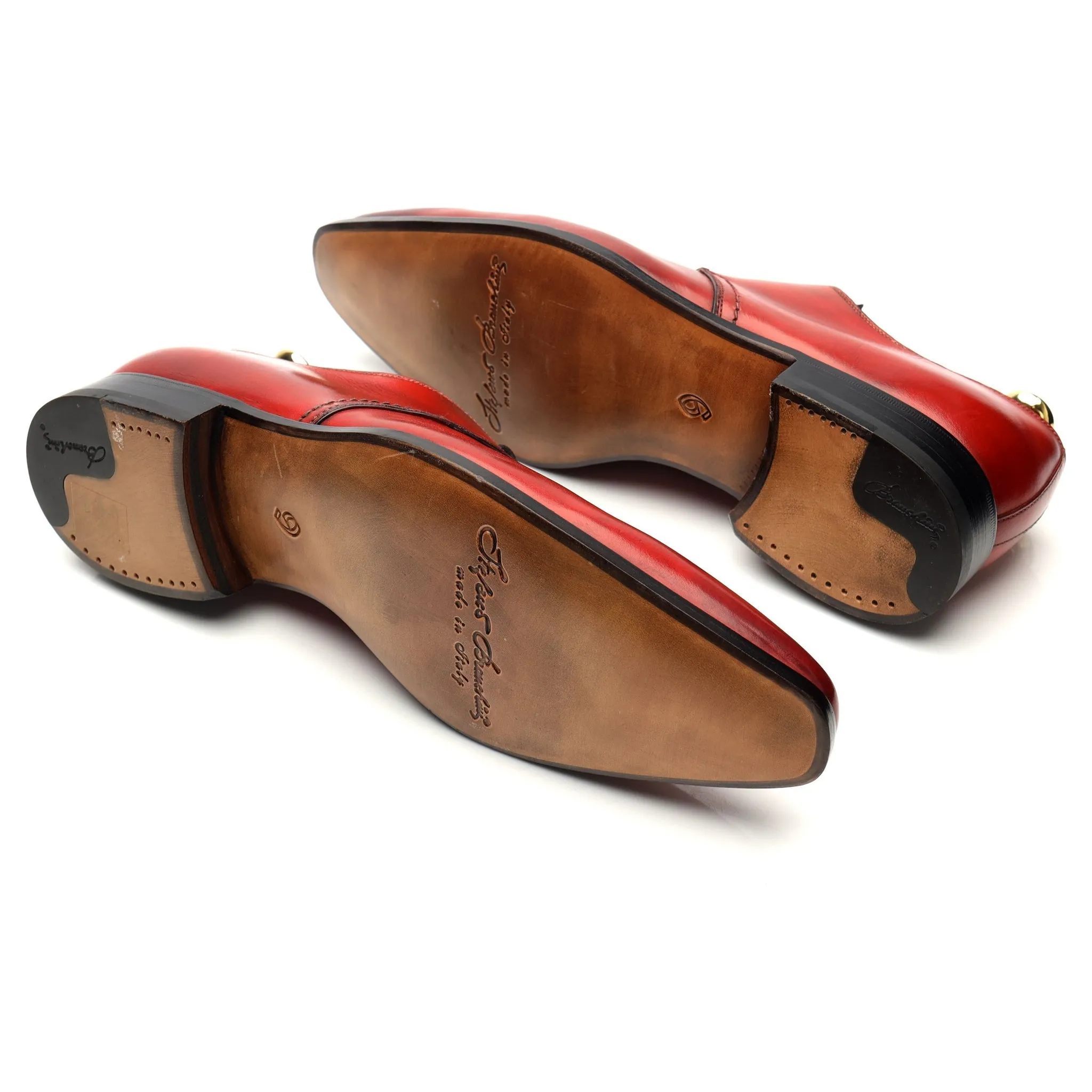 '4441' Red Leather Derby UK 9