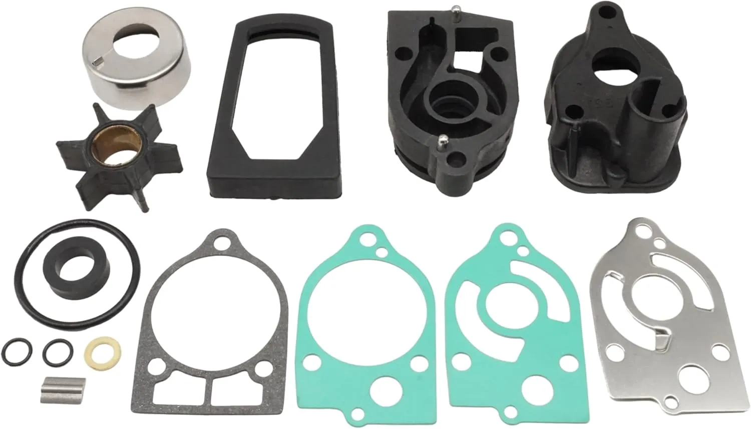 77177A3 Water Pump Impeller Kit with Housing for Mercury Marine 30 JET 35 40 45 50 60 65 70 HP 2 Stroke Outboards 47-77177A3 Sierra 18-3324