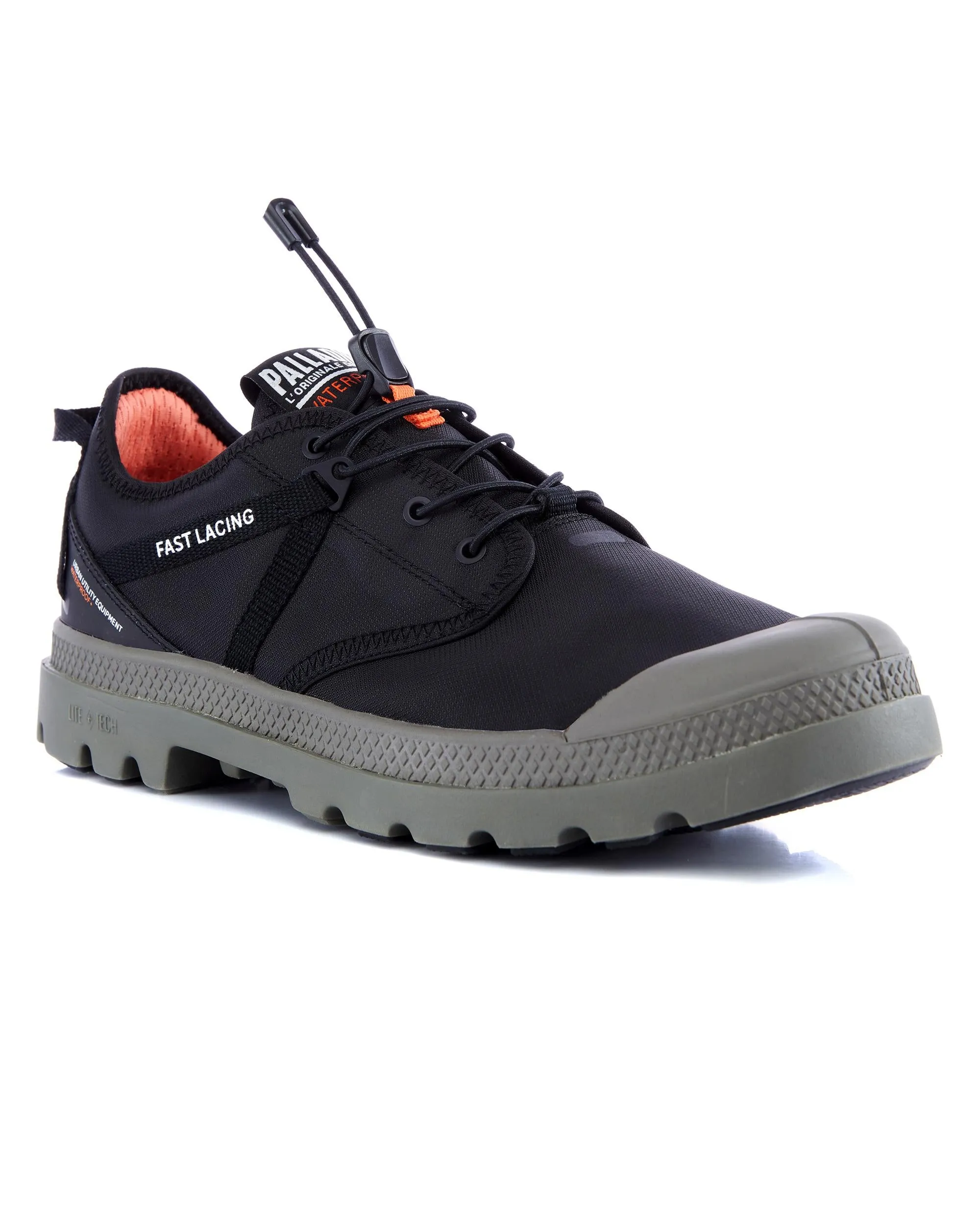 77338-008-M | UNISEX OX TRAVEL LITE  WATERPROOF SNEAKERS | BLACK/DUSKY GREE