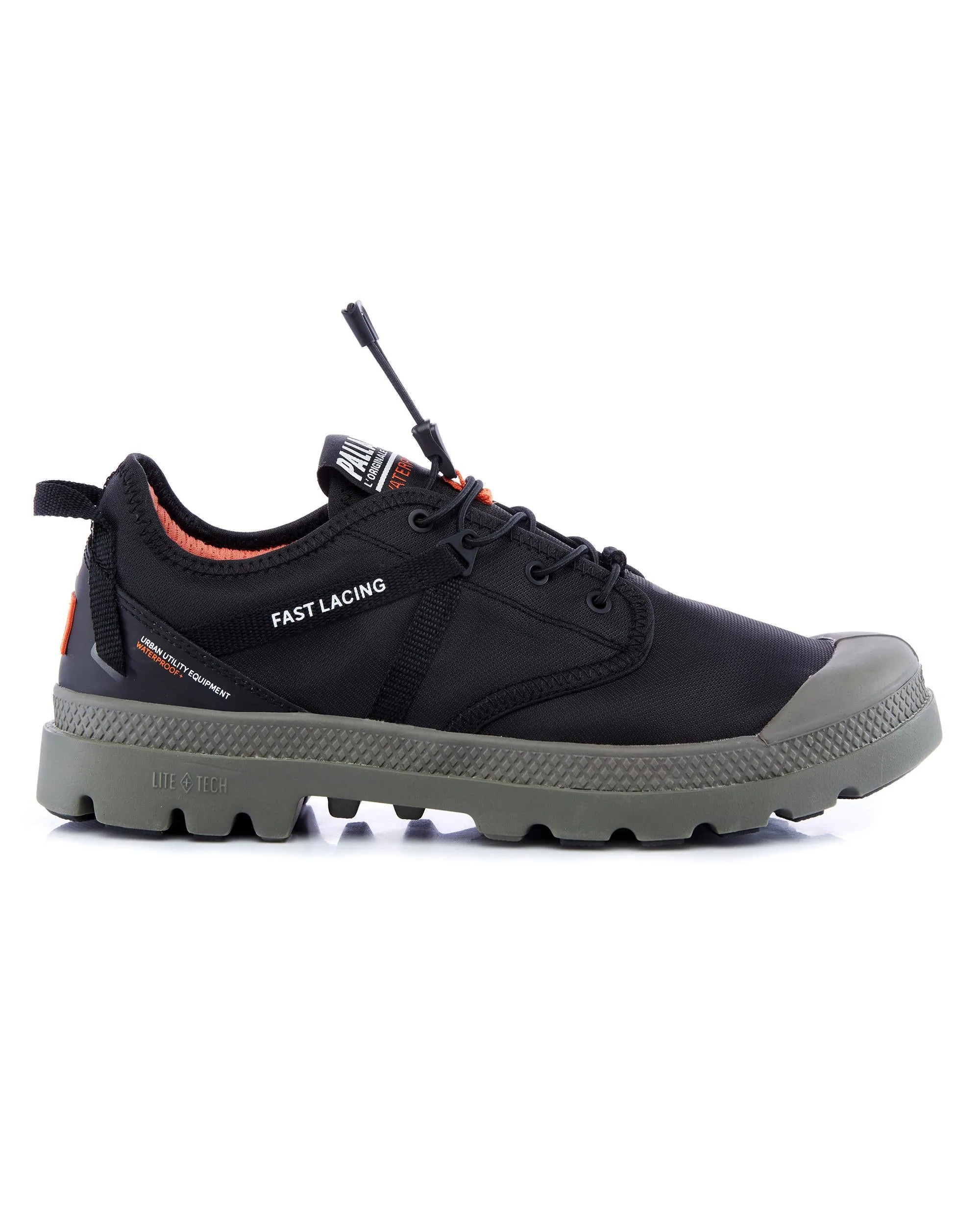 77338-008-M | UNISEX OX TRAVEL LITE  WATERPROOF SNEAKERS | BLACK/DUSKY GREE