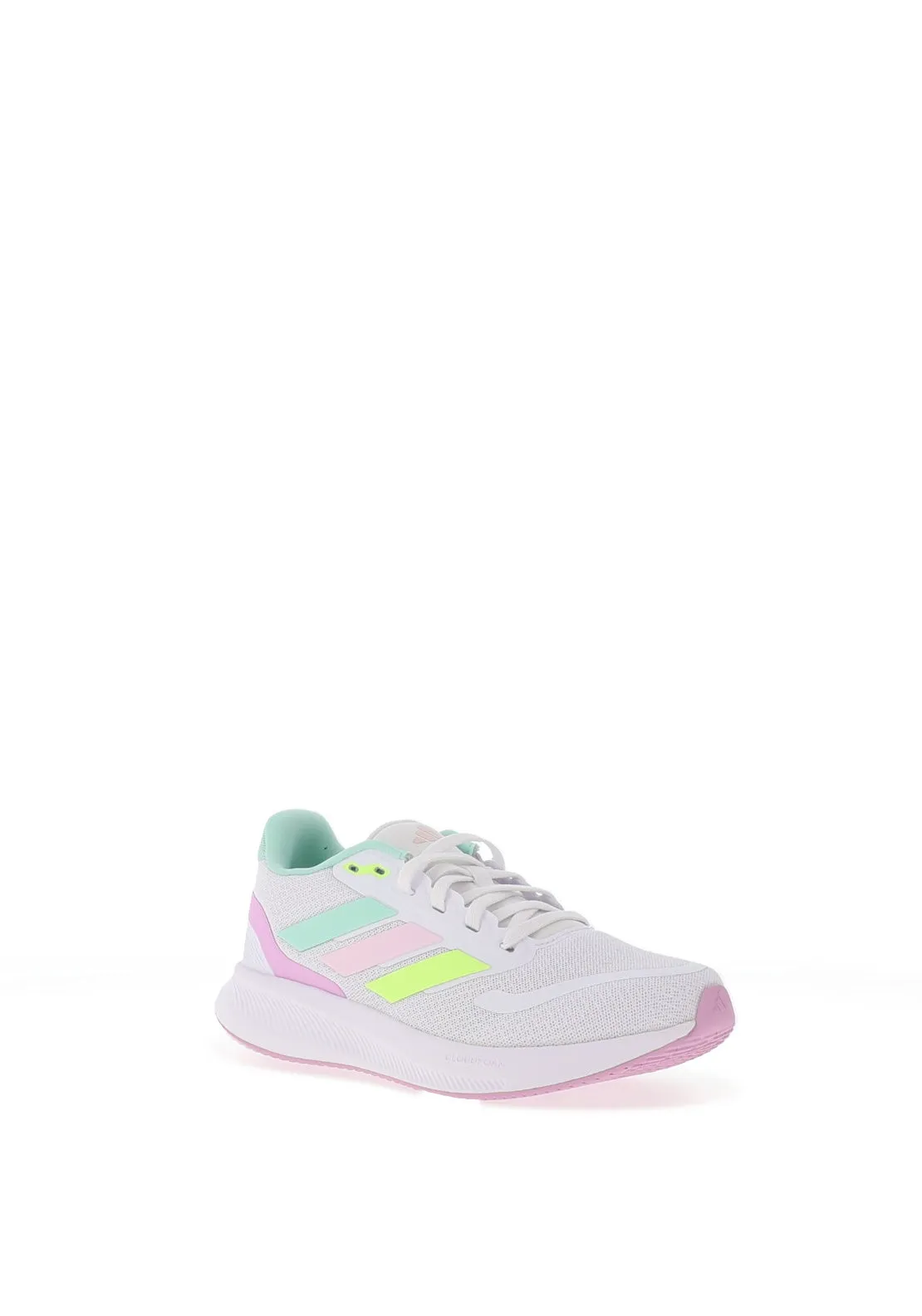 Adidas Girl Runfalcon 5 J Running Velcro Trainer, White