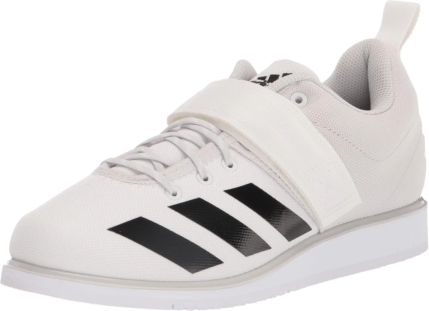 adidas Men's Powerlift 4 Weightlifting Shoes Cross Trainer, White/Core Black/Grey One, 11
