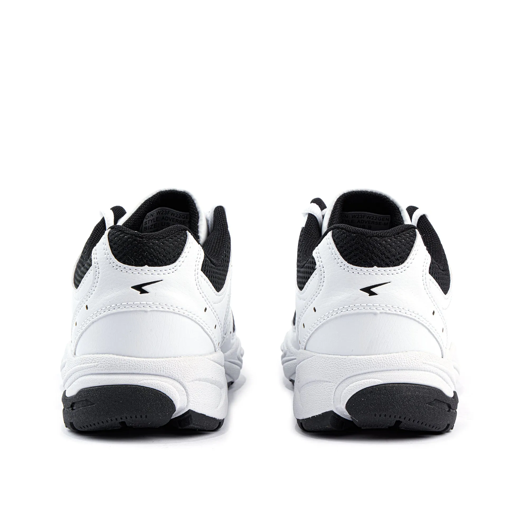Adverse Mens Lace Up Cross Trainer White/Black