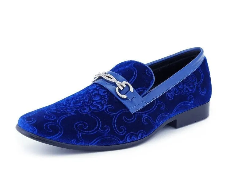 Amali Throne Paisley Velvet Smoking Tuxedo Slipper