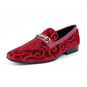 Amali Throne Paisley Velvet Smoking Tuxedo Slipper