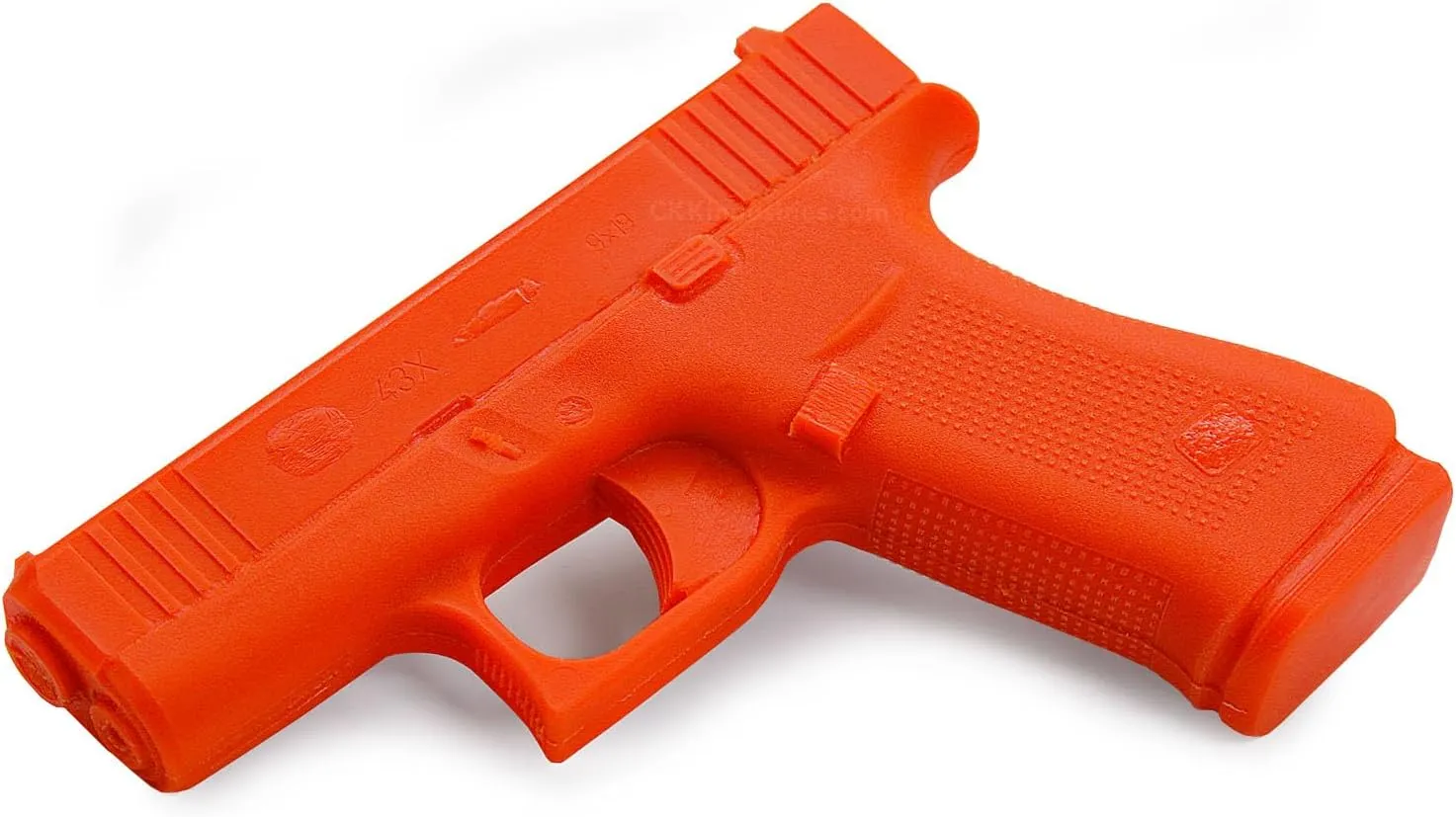 American Safety Trainers - Non-Functional Solid Polymer Training Guns - Blaze Orange - U.S.A. - Safe Practice Aides - Fits Model Specific Holsters