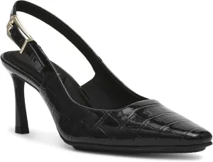 Anne Klein Womens Snake Print Slingback Heels