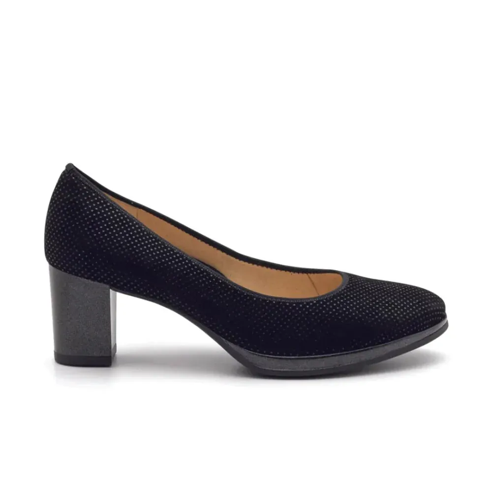 ARA OPHELIA BLACK PINDOT SUEDE PUMP