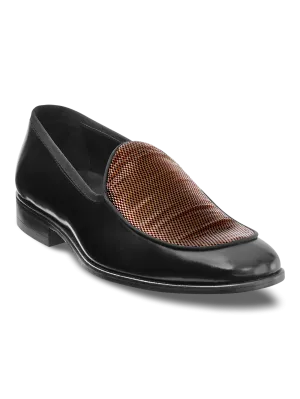 Atlas Venetain Loafer - Black/copper