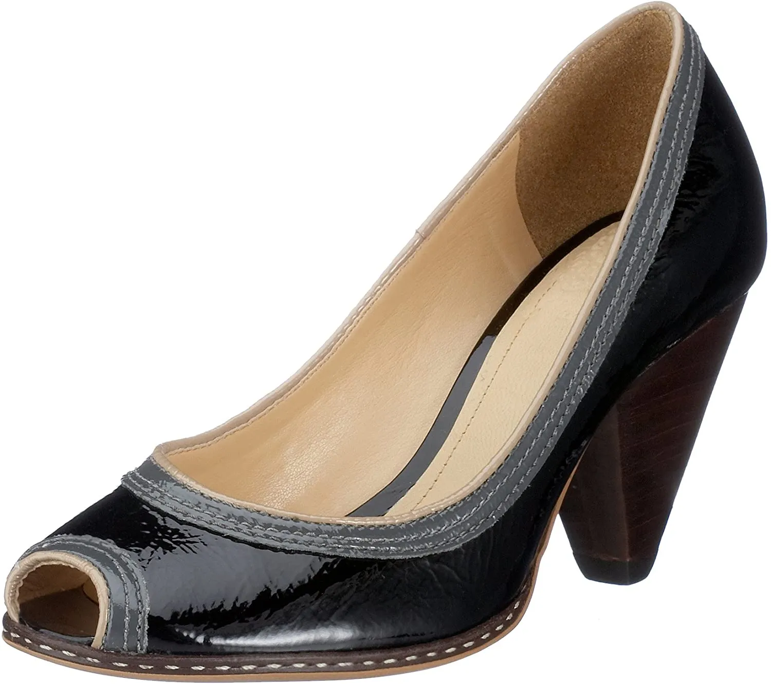 'Band Peep' women's pump