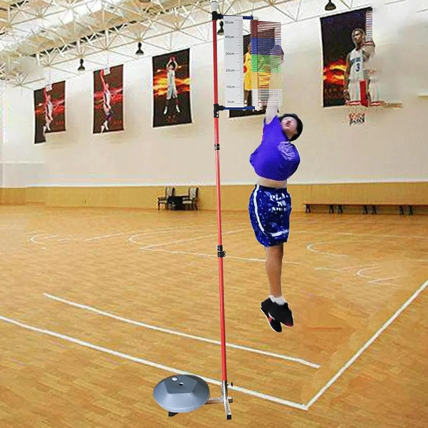 Basketball Vertical Jump Trainer Equipment for Stadium, Gym Jumping Height Training Aid, Indoor Stable Measurement Tester, Physical Challenger