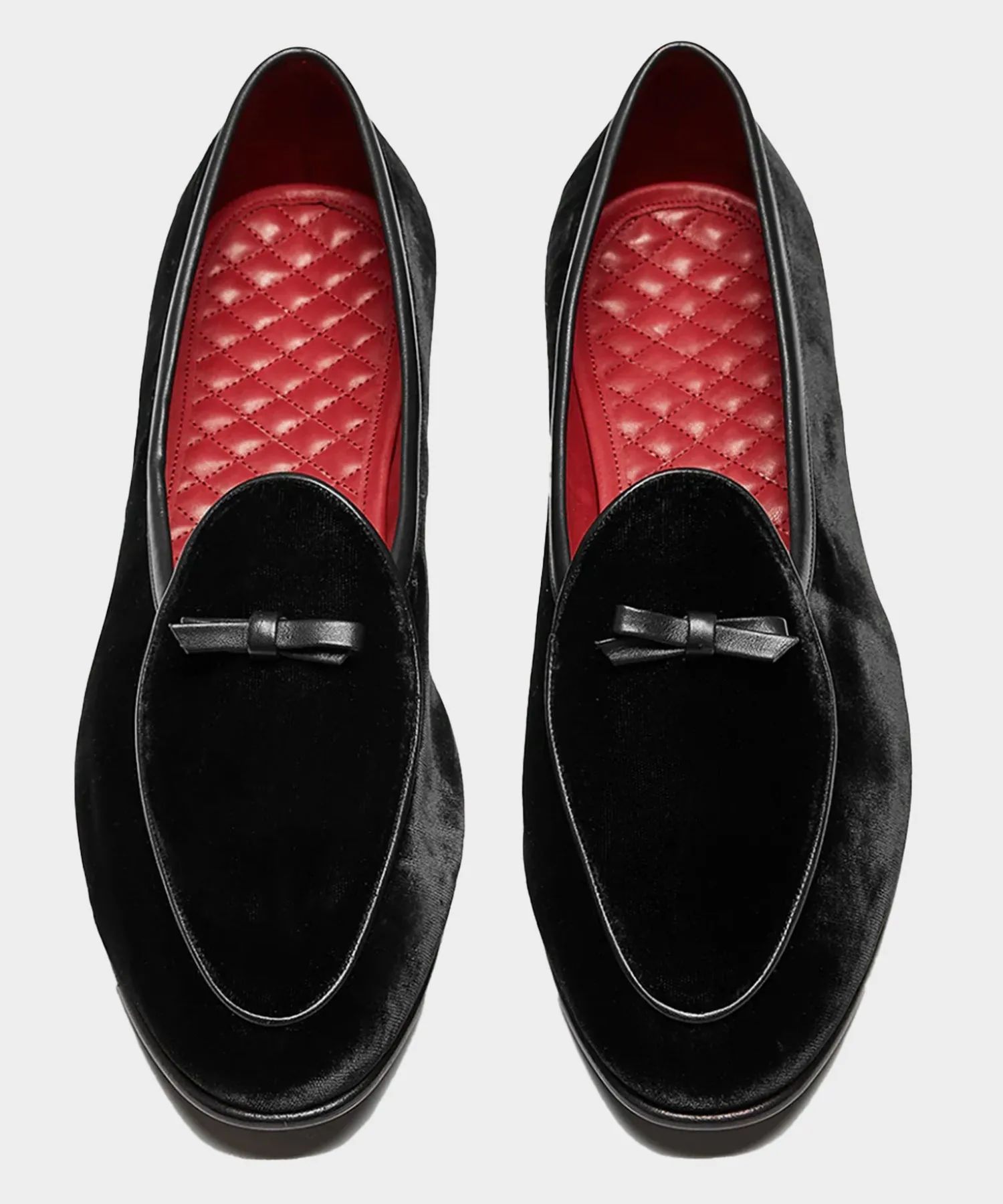 Baudoin & Lange Sagan Velvet Bow Loafer