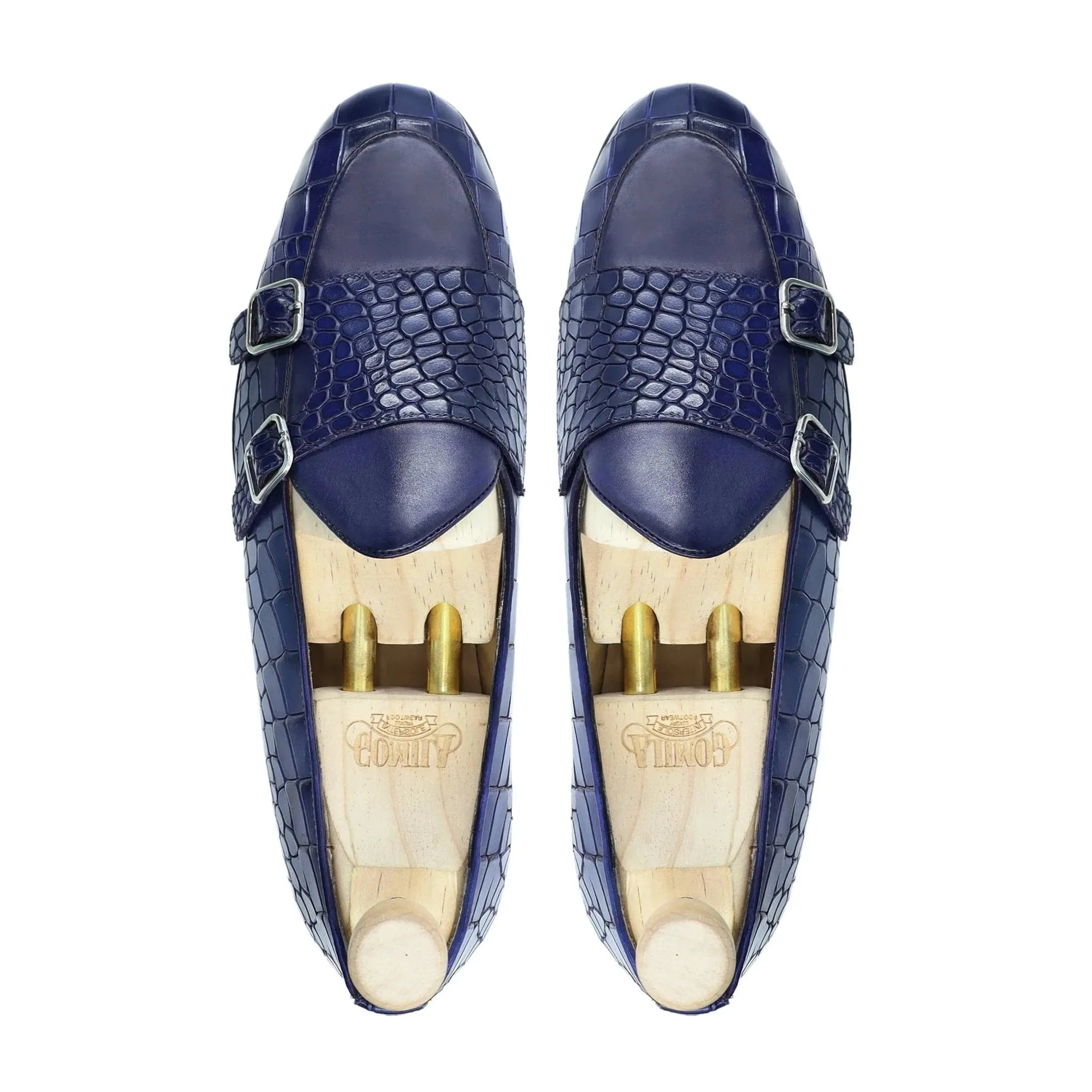 Bespoke Men's Crocodile Pattern Leather Loafer