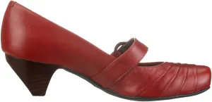 'Bone Meal' women's pump - Red