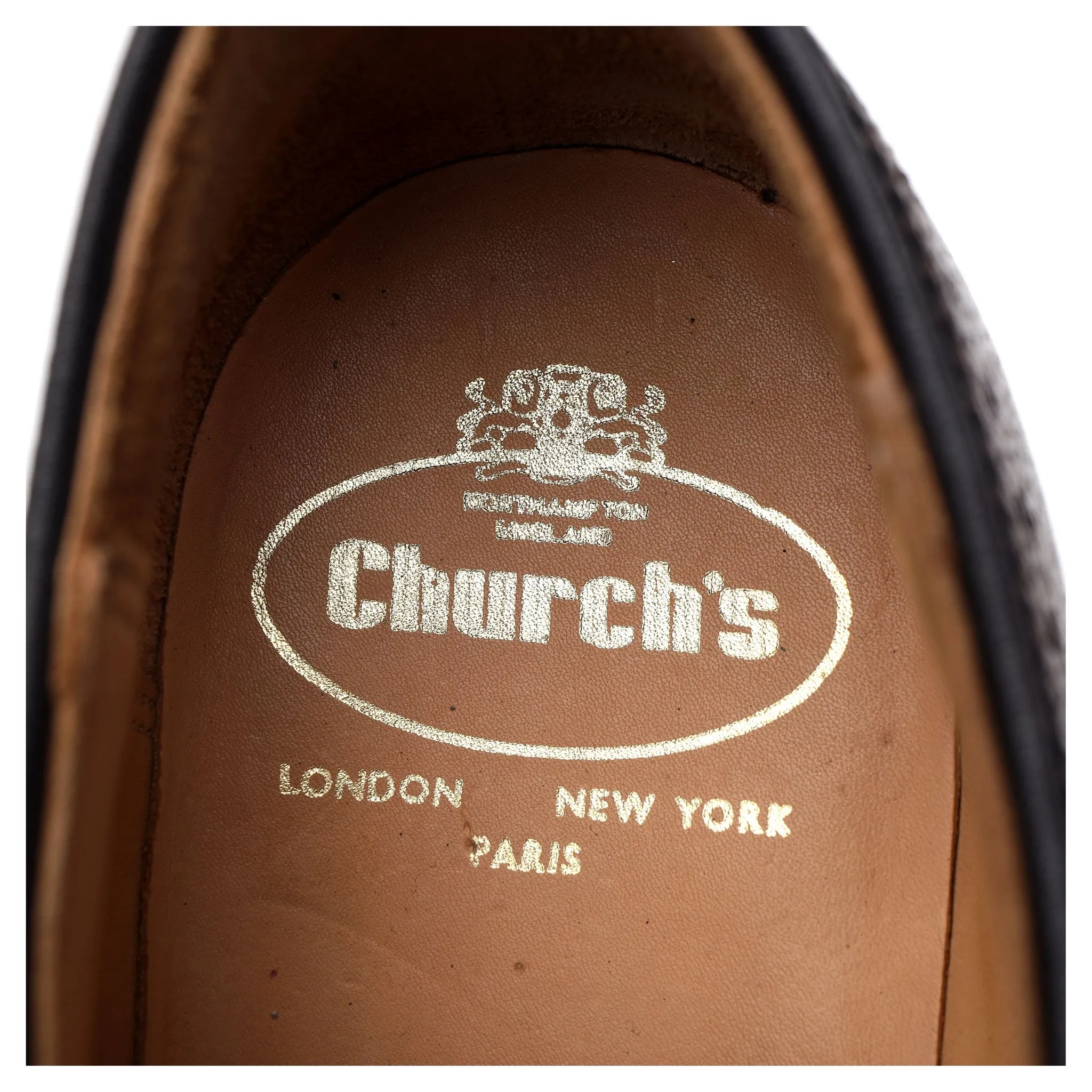 'Brookland' Brown Grain Leather Derby Brogue UK 9.5 F