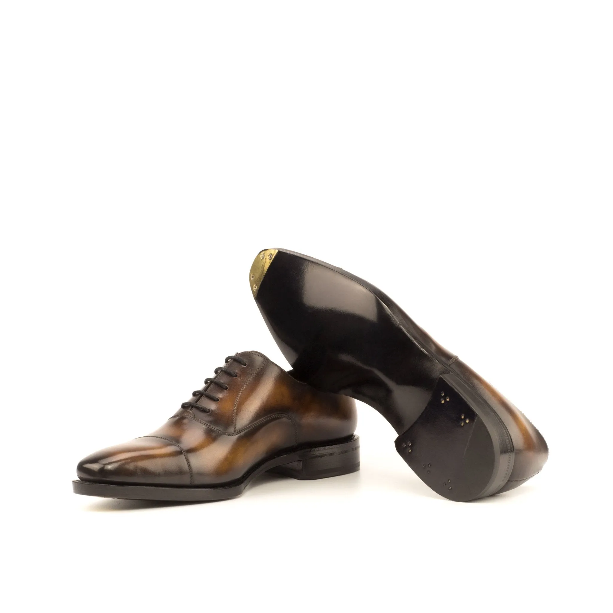 Cap Toe Oxford in Tobacco Patina