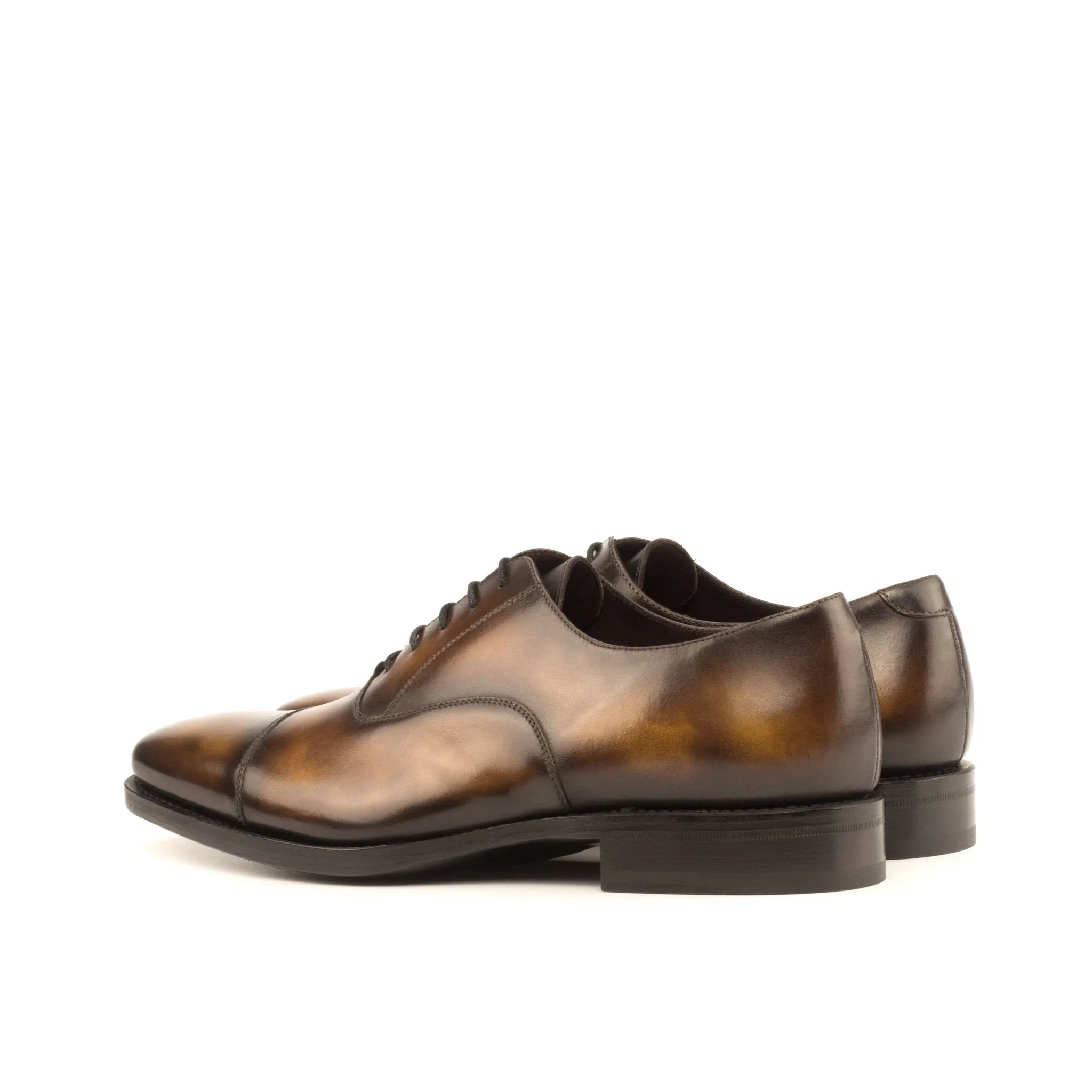 Cap Toe Oxford in Tobacco Patina