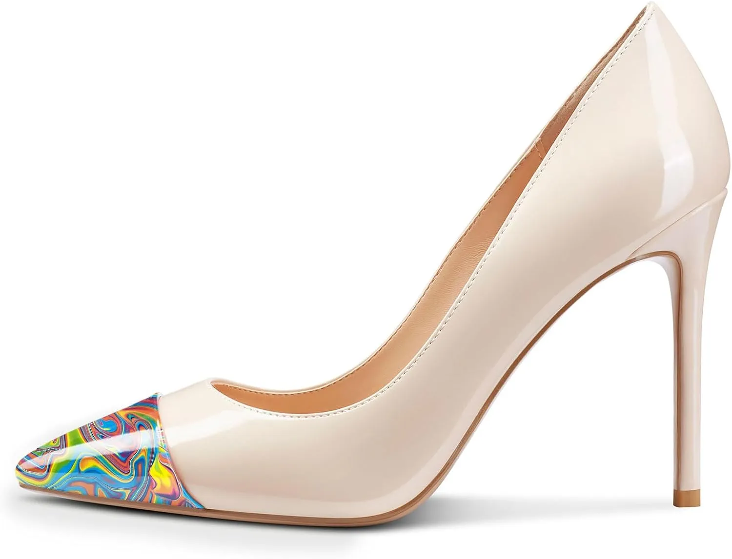 Castamere Womens High Heels Stilettos Pumps Slip-on Sexy Pointy Toe Basic Pump 10CM Heels