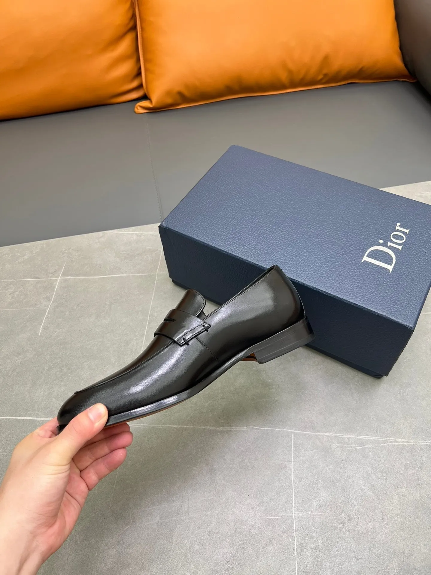 CD GRANVILLE LOAFER BLACK POLISHED CALFSKIN