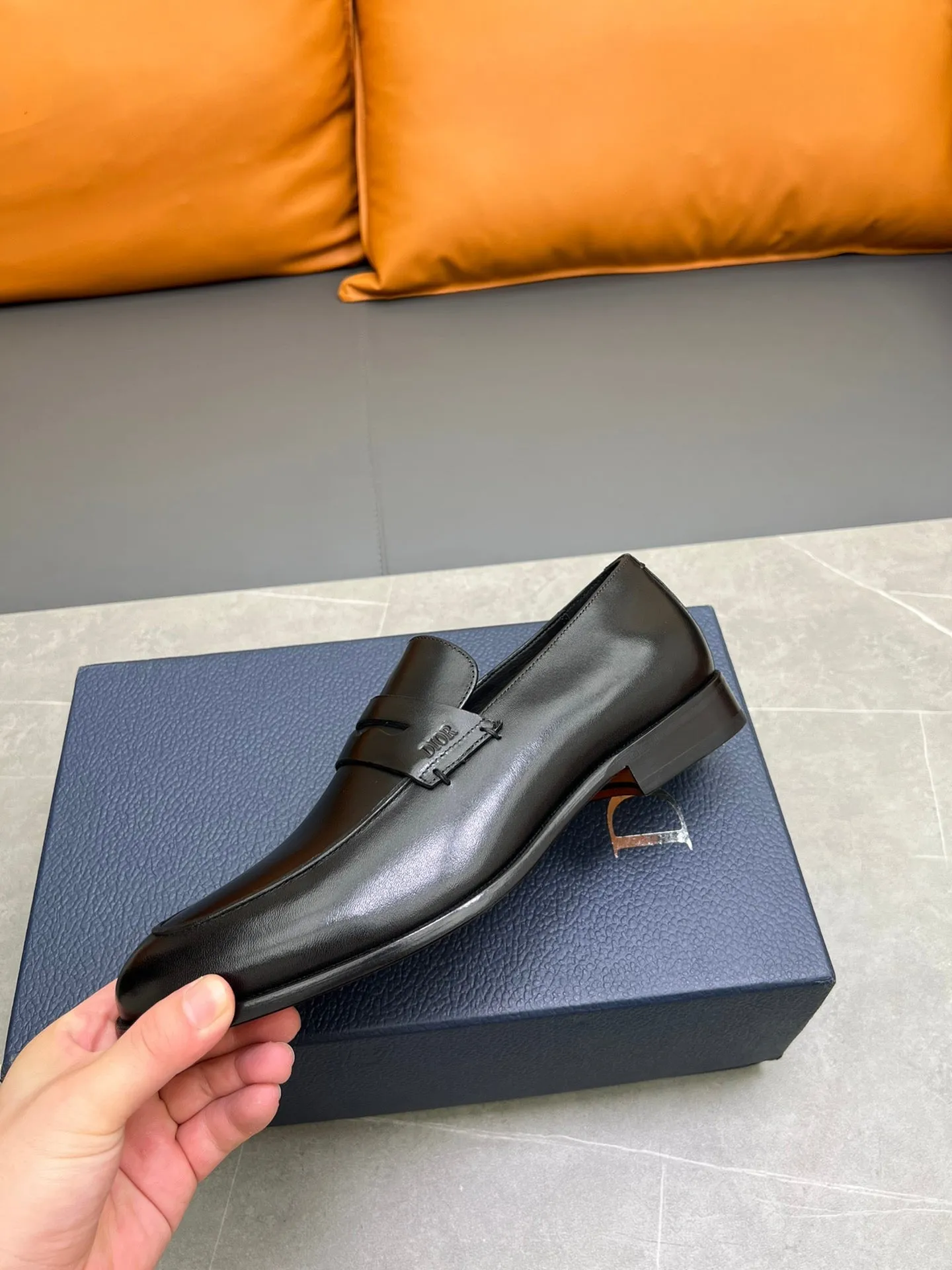 CD GRANVILLE LOAFER BLACK POLISHED CALFSKIN