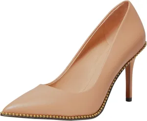 Coach Women's Waverly Pump, Beechwood Leather, 6