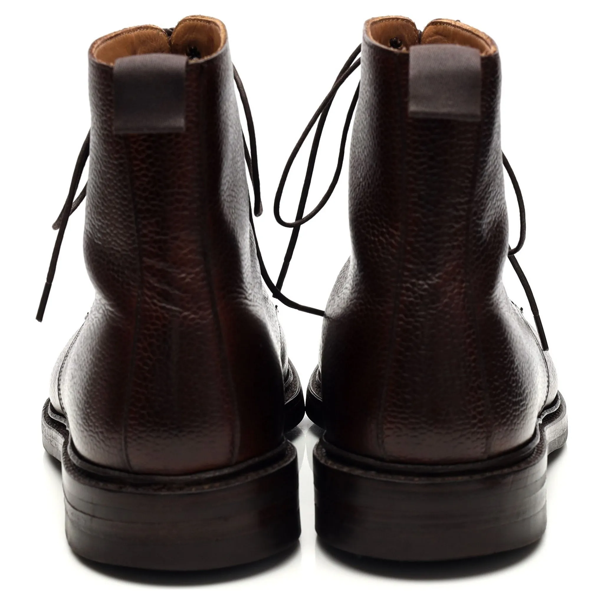 'Coniston' Dark Brown Grain Leather Boots UK 7 E