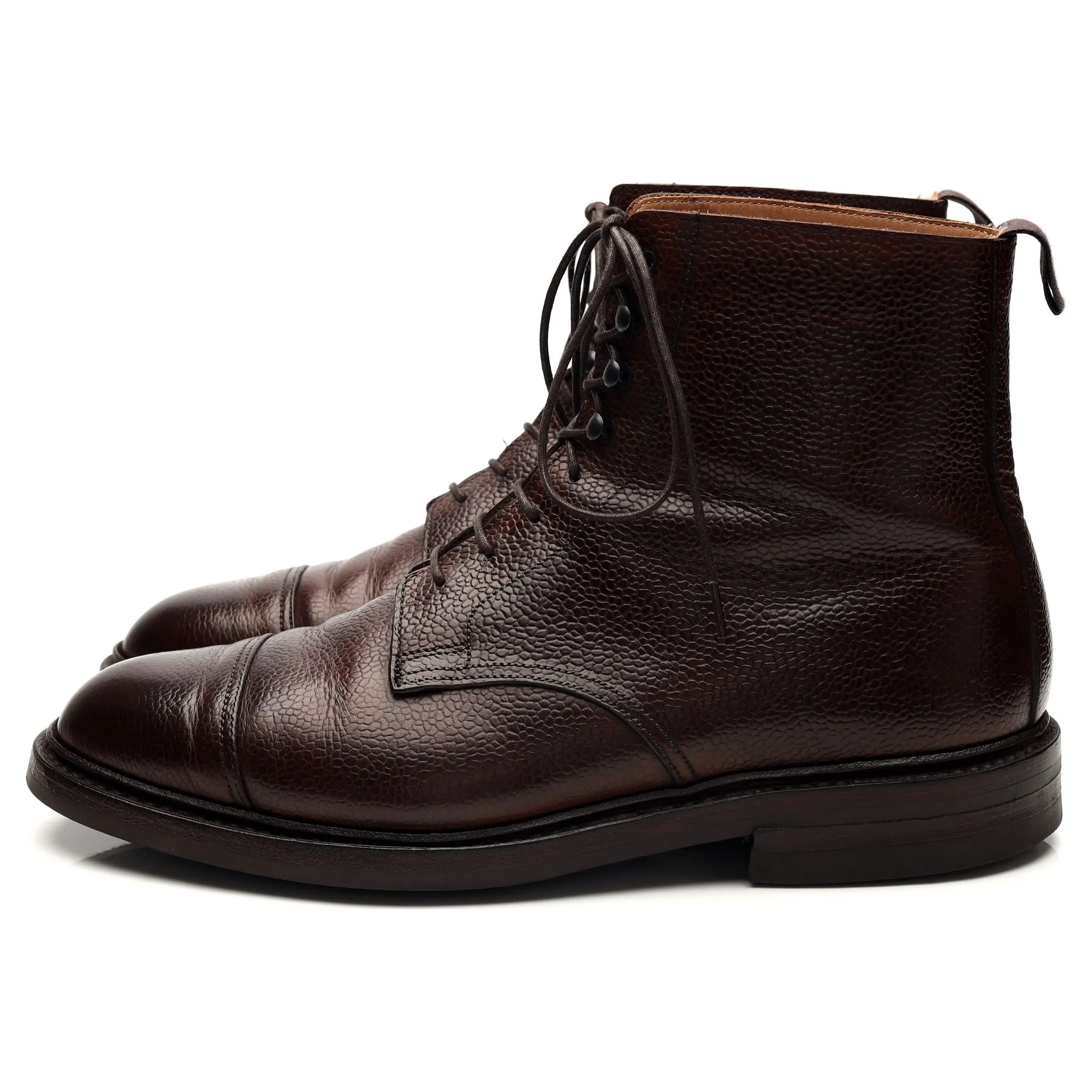 'Coniston' Dark Brown Grain Leather Boots UK 7 E