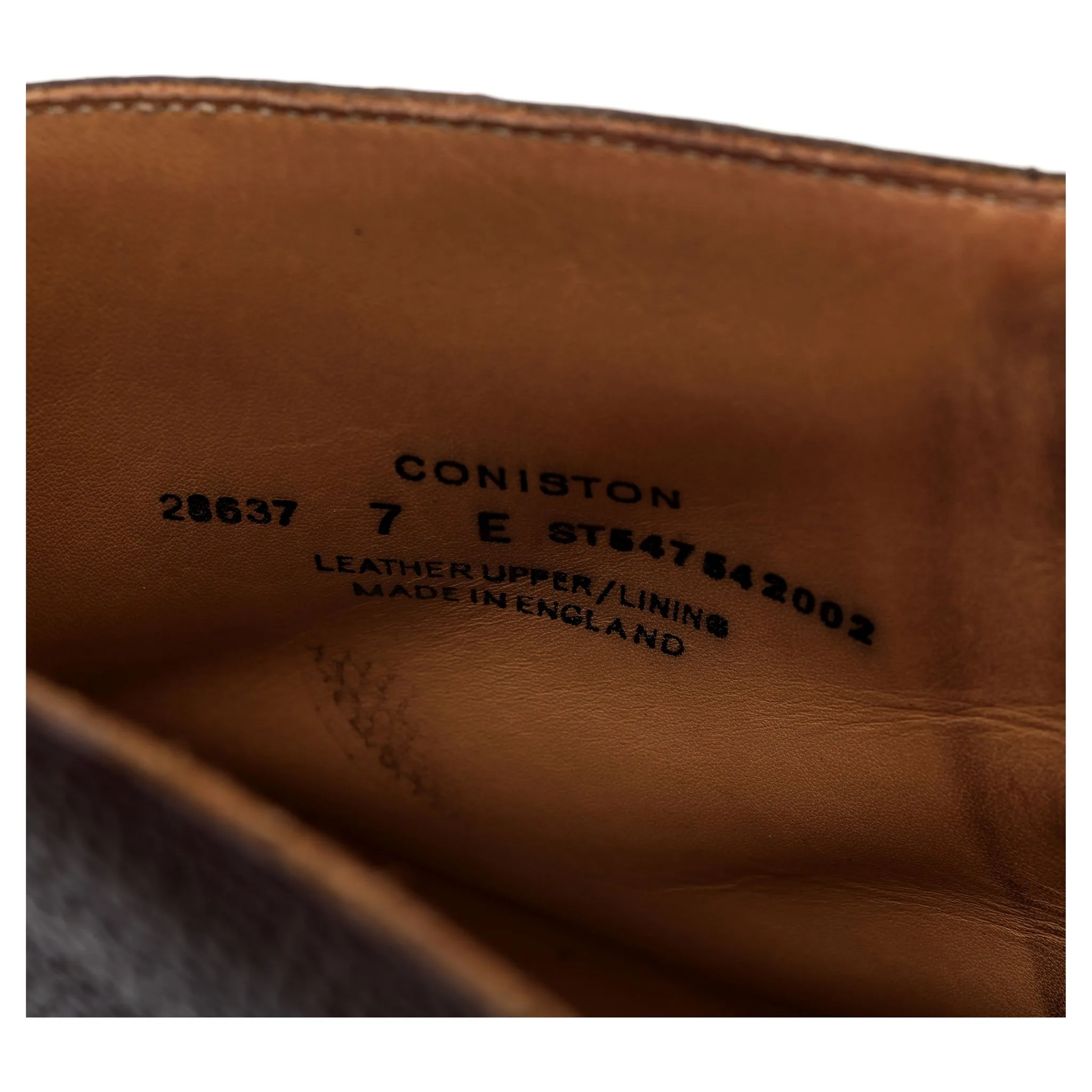 'Coniston' Dark Brown Grain Leather Boots UK 7 E