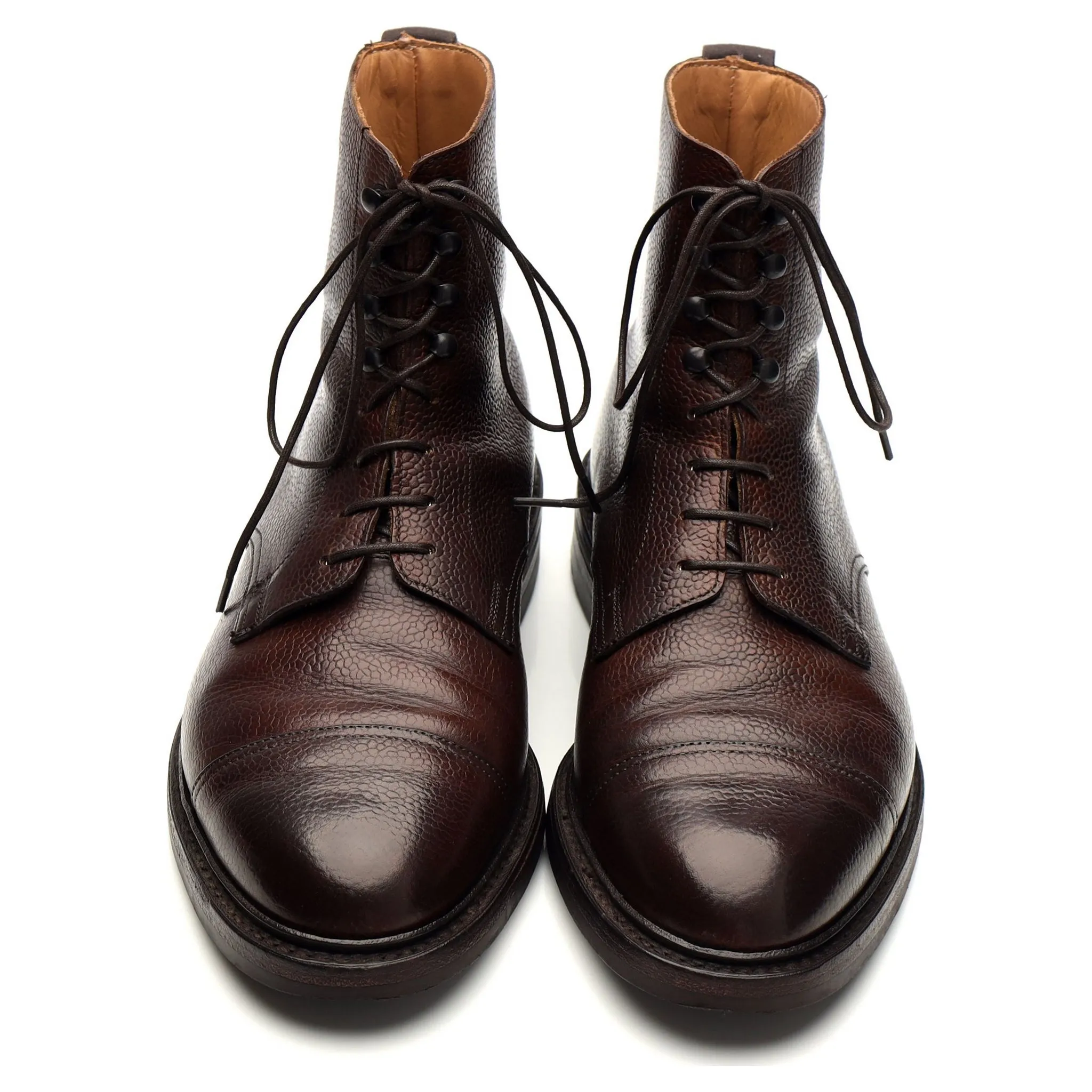 'Coniston' Dark Brown Grain Leather Boots UK 7 E