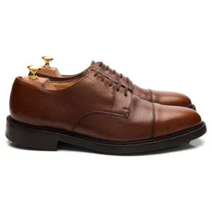 'Craner' Brown Grain Leather Derby UK 10 F