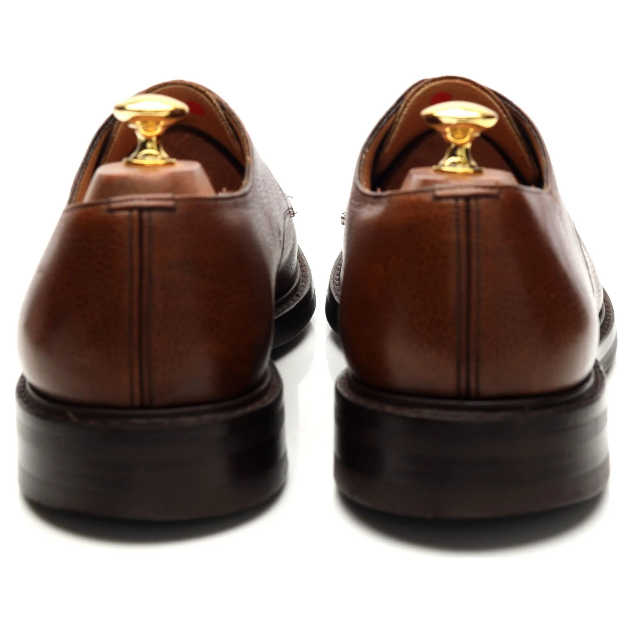 'Craner' Brown Grain Leather Derby UK 10 F