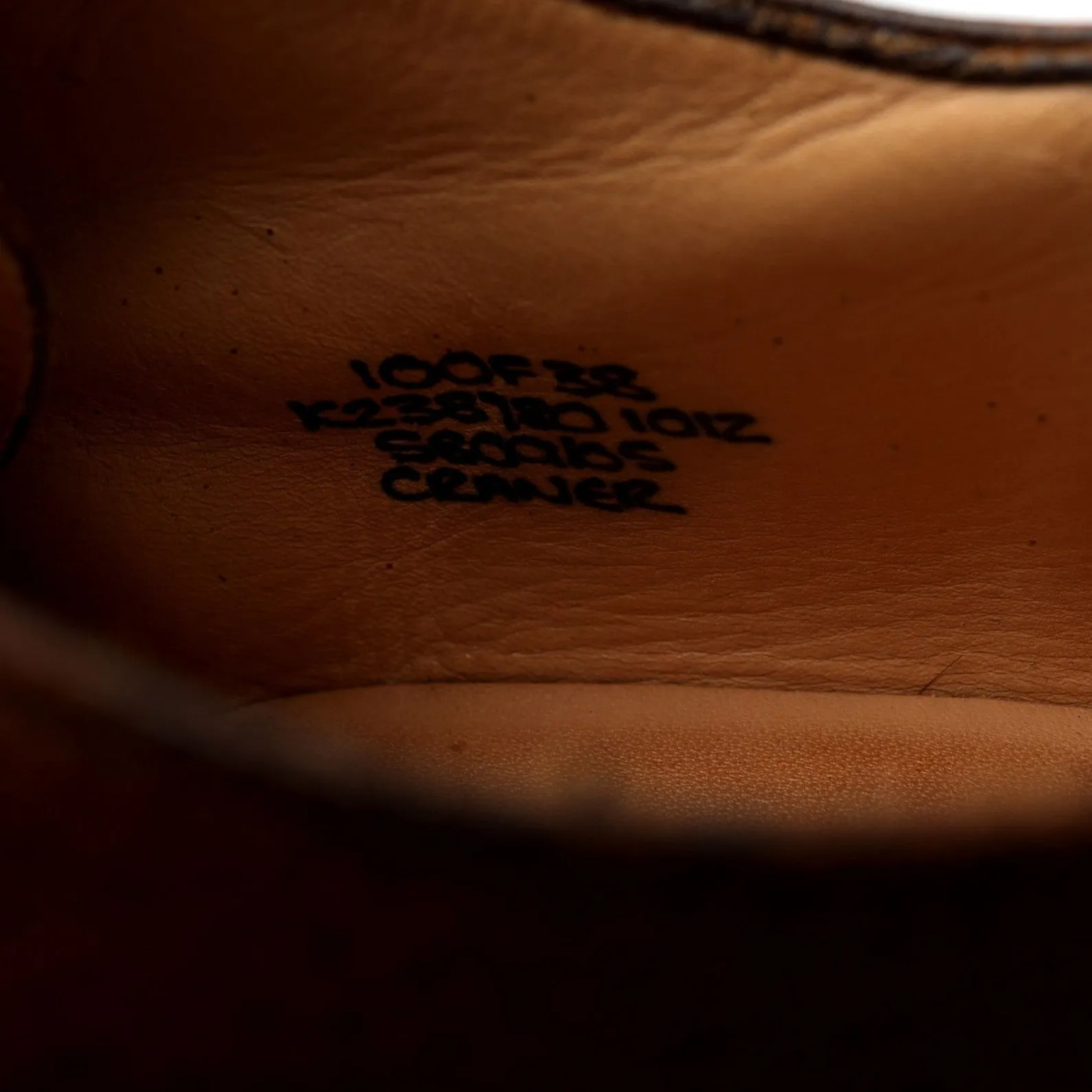 'Craner' Brown Grain Leather Derby UK 10 F