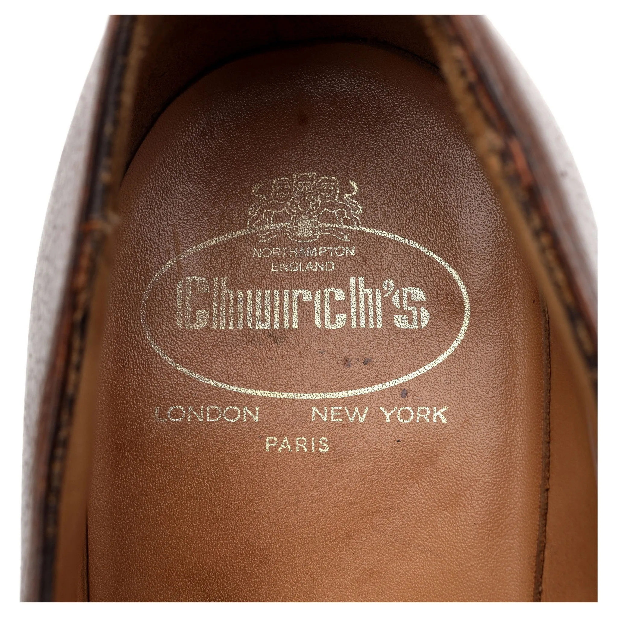 'Craner' Brown Grain Leather Derby UK 10 F