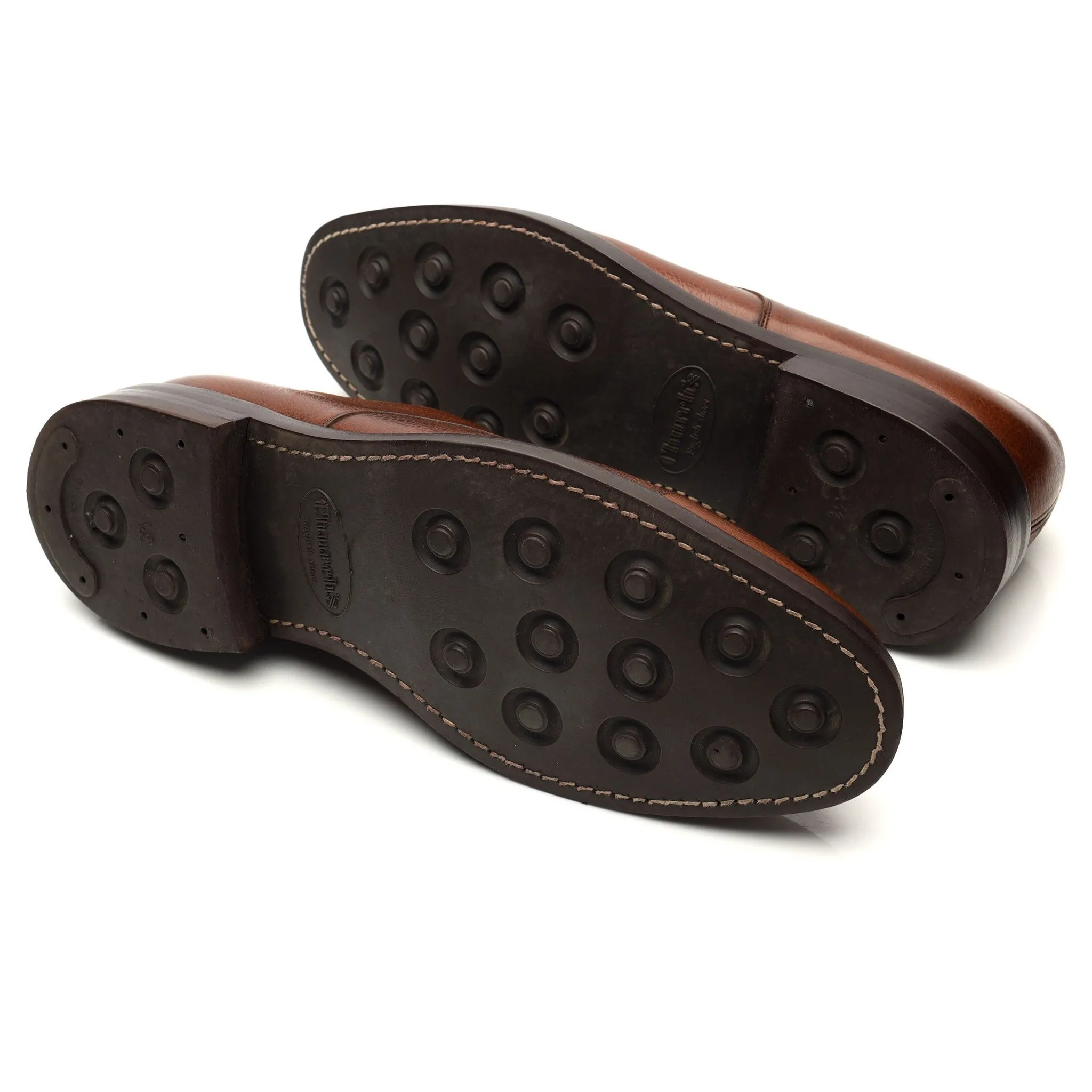 'Craner' Brown Grain Leather Derby UK 10 F