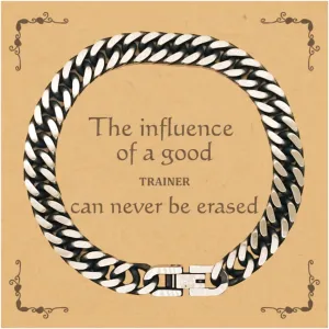Cuban Link Chain Bracelet for Trainers - The enduring influence of a good Trainer, perfect for special occasions and everyday wear