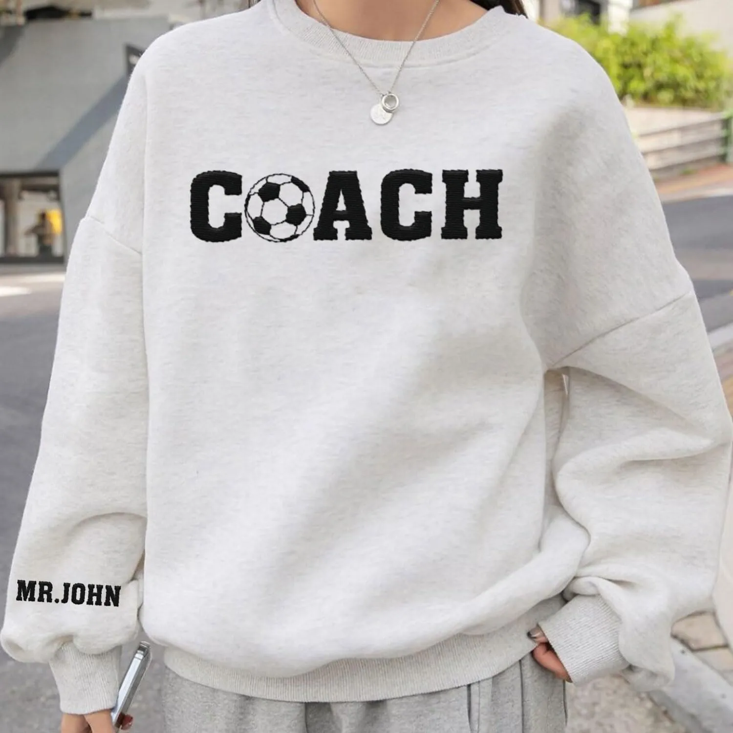 Custom Coach Embroidered Sweatshirt for Trainer, Coach Volleyball, Coach Soccer, Dibs On The Coach Shirts Gifts For Women Men