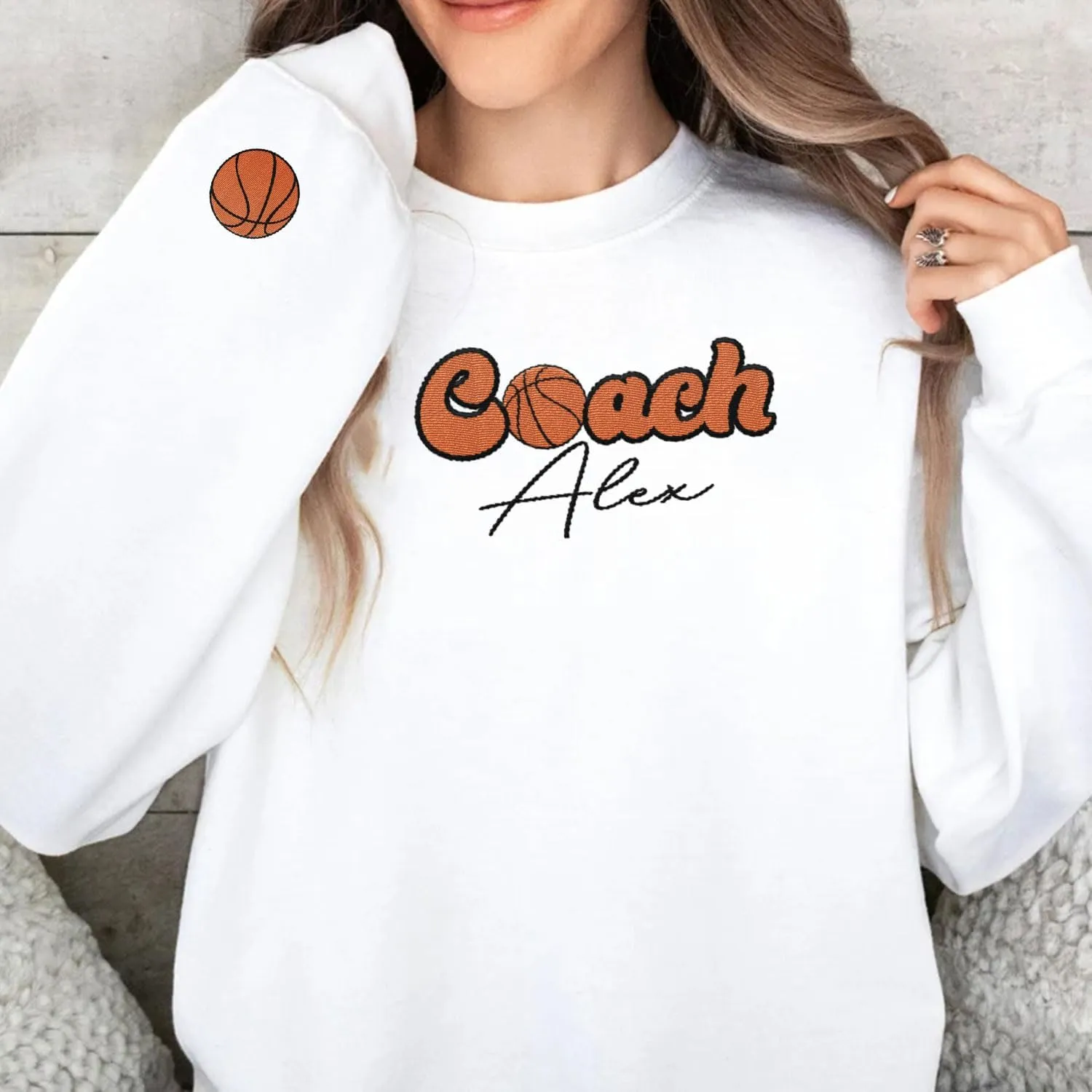 Custom Coach Embroidered Sweatshirt for Trainer, Coach Volleyball, Coach Soccer, Dibs On The Coach Shirts Gifts For Women Men