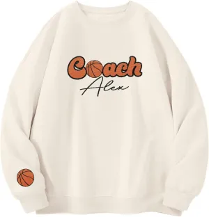 Custom Coach Embroidered Sweatshirt for Trainer, Coach Volleyball, Coach Soccer, Dibs On The Coach Shirts Gifts For Women Men