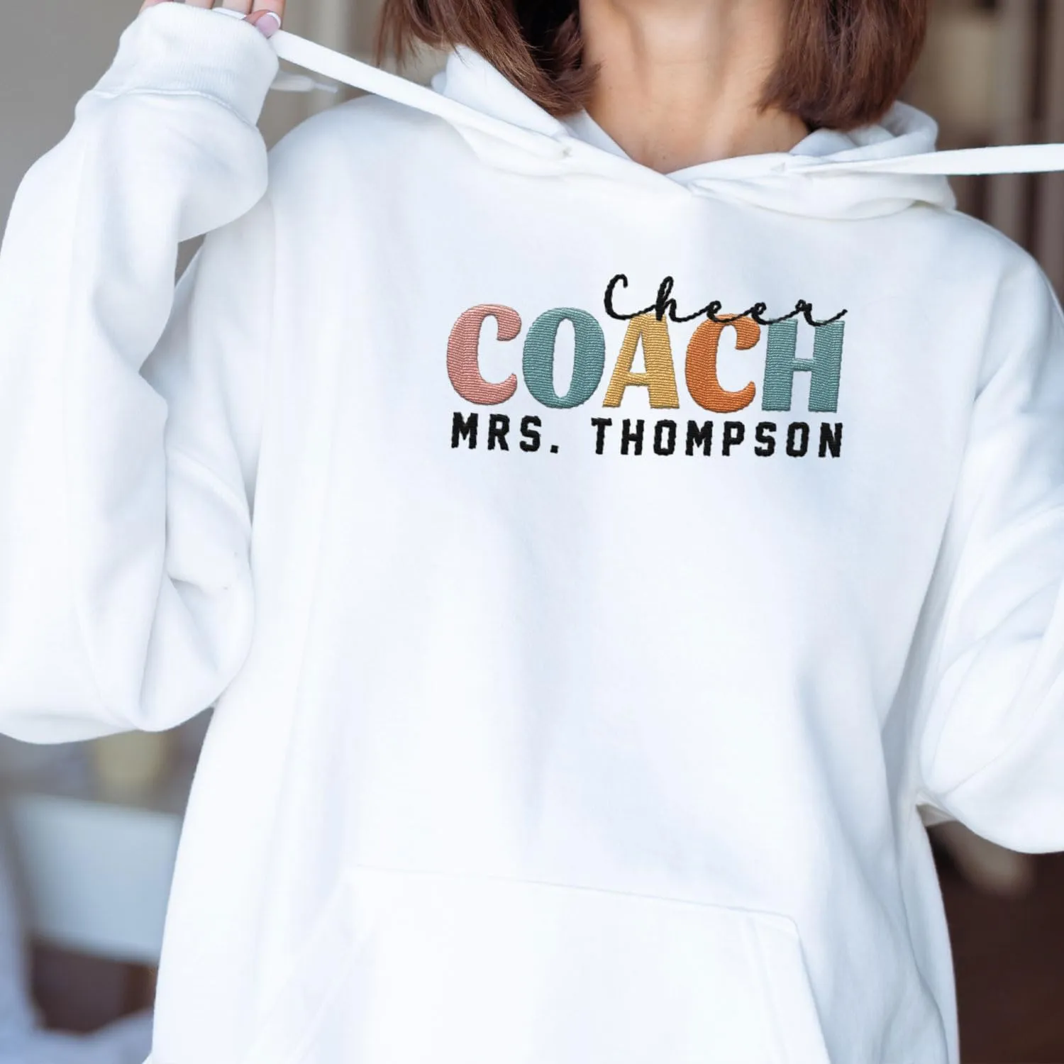 Custom Coach Embroidered Sweatshirt for Trainer, Coach Volleyball, Coach Soccer, Dibs On The Coach Shirts Gifts For Women Men