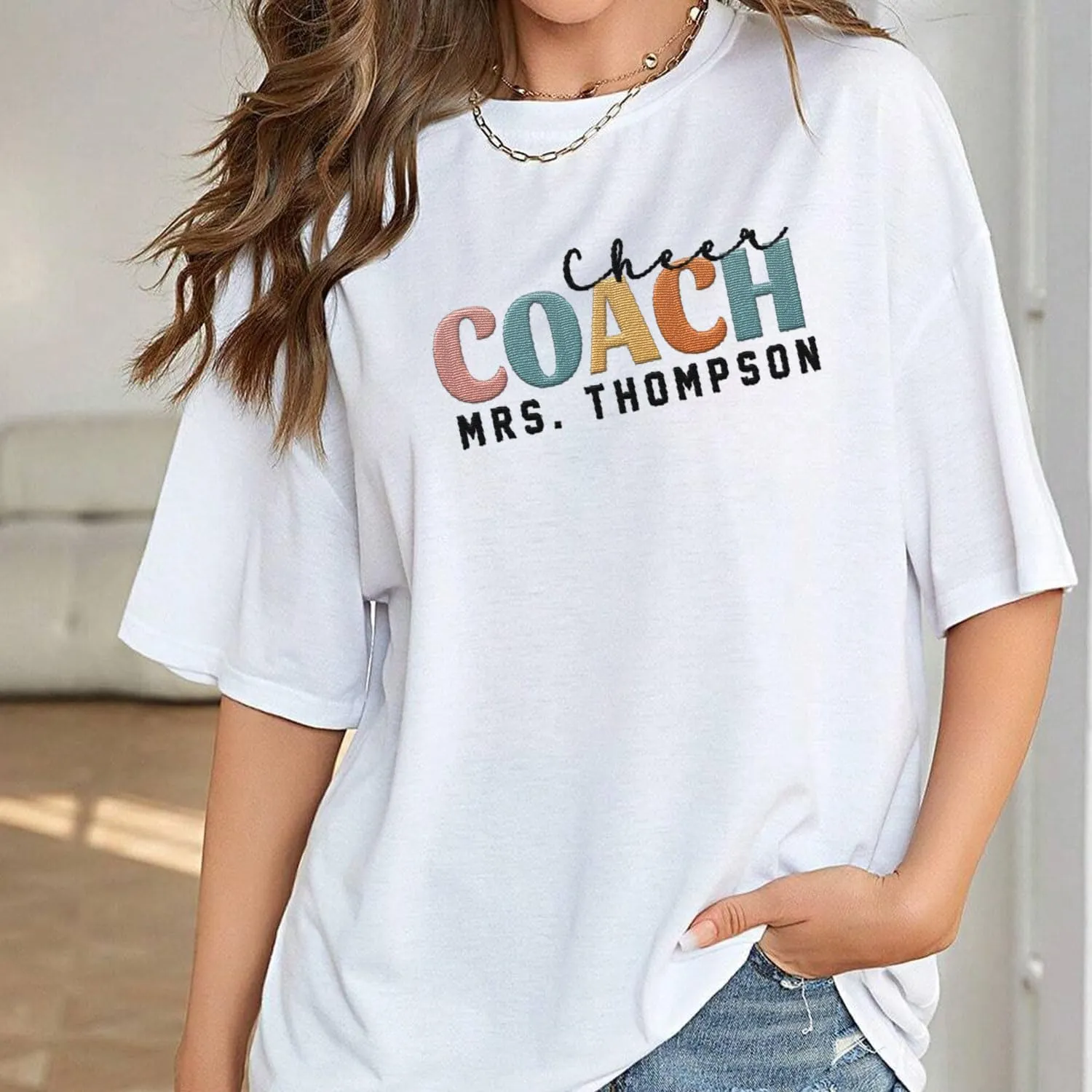 Custom Coach Embroidered Sweatshirt for Trainer, Coach Volleyball, Coach Soccer, Dibs On The Coach Shirts Gifts For Women Men