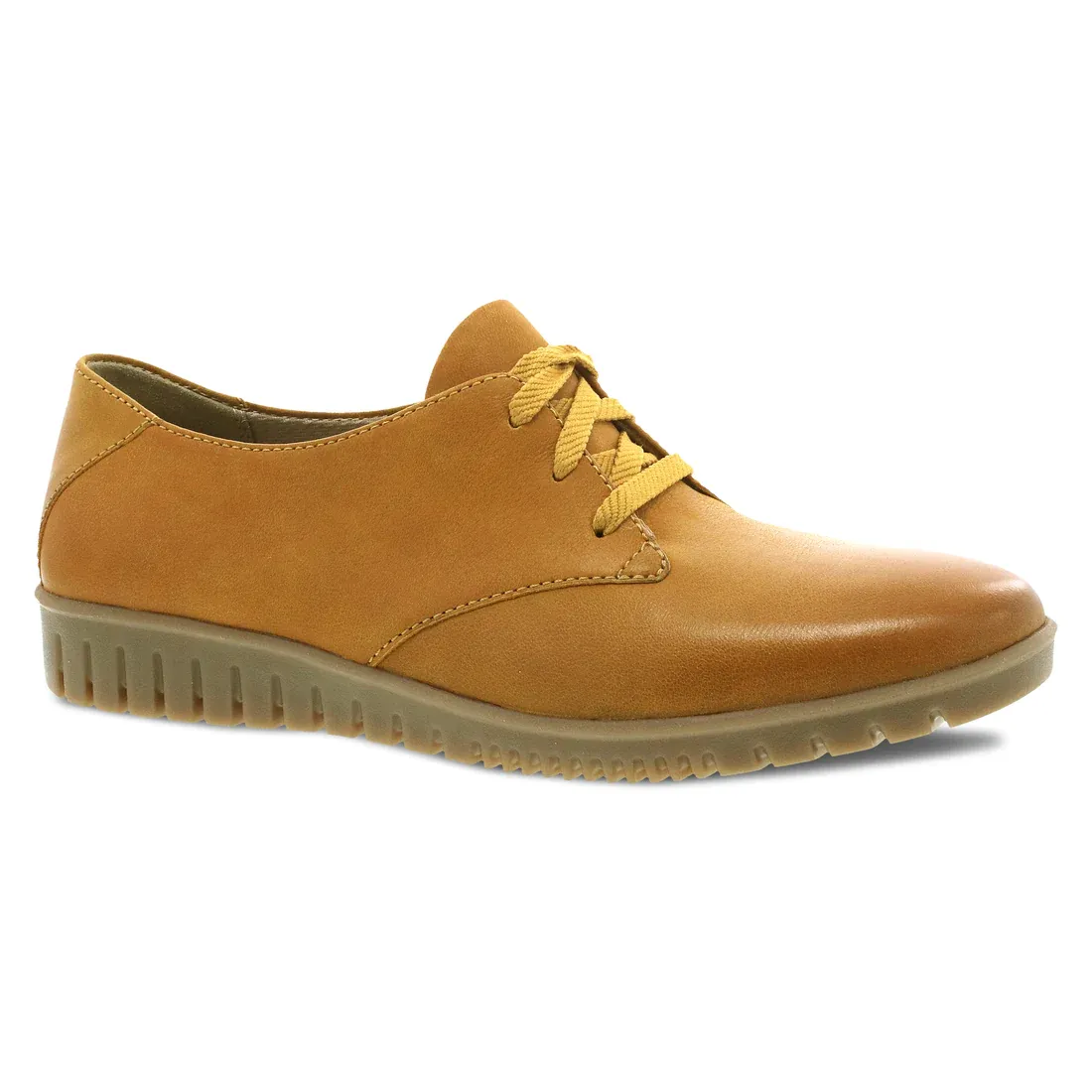 Dansko Women's Libbie Mustard Burnished Calf Oxford Leather 9140300300