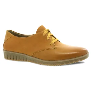 Dansko Women's Libbie Mustard Burnished Calf Oxford Leather 9140300300