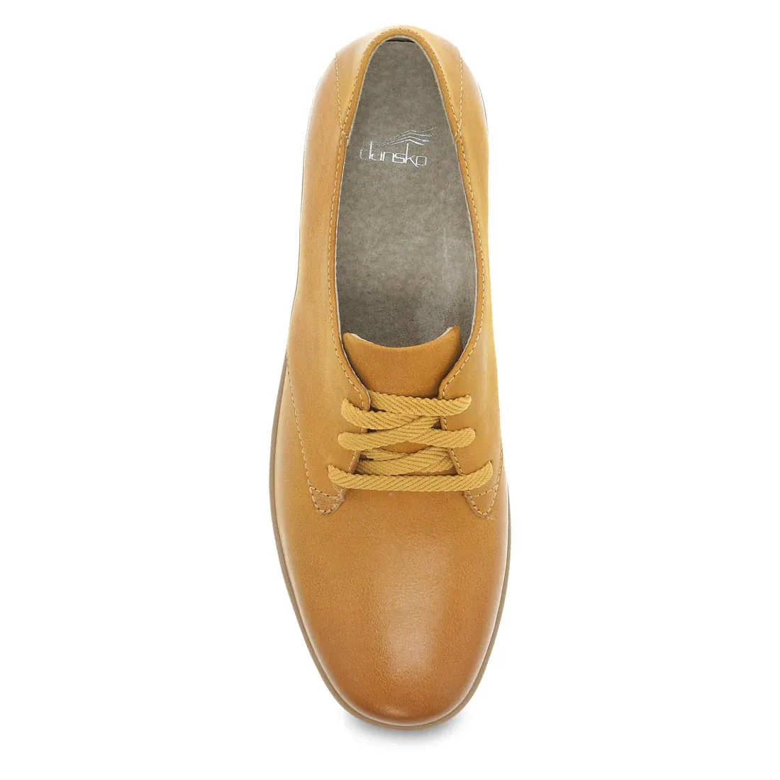 Dansko Women's Libbie Mustard Burnished Calf Oxford Leather 9140300300
