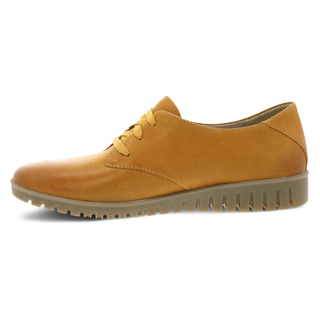 Dansko Women's Libbie Mustard Burnished Calf Oxford Leather 9140300300
