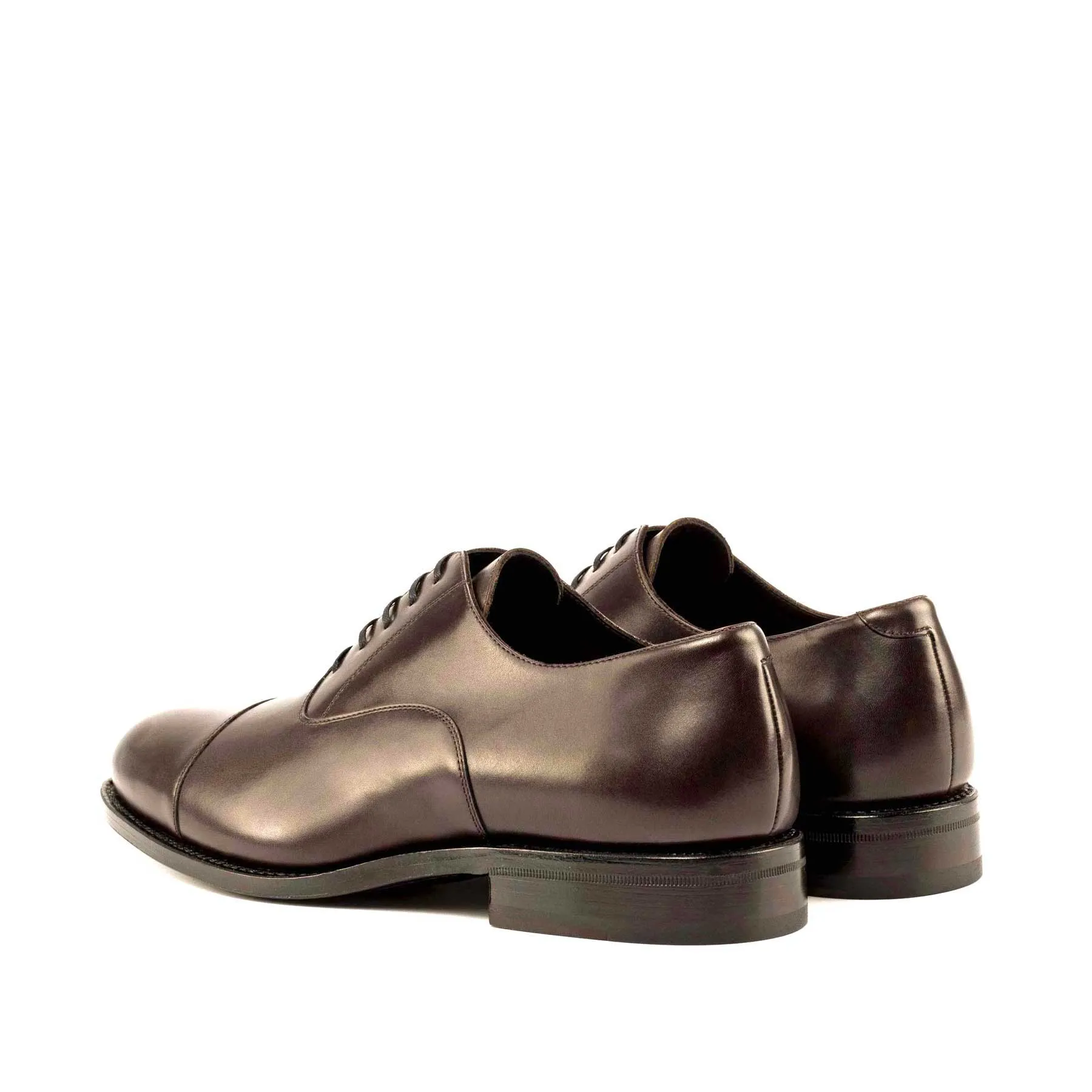 DapperFam Rafael in Dark Brown Men's Italian Leather Oxford