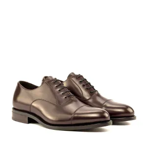 DapperFam Rafael in Dark Brown Men's Italian Leather Oxford