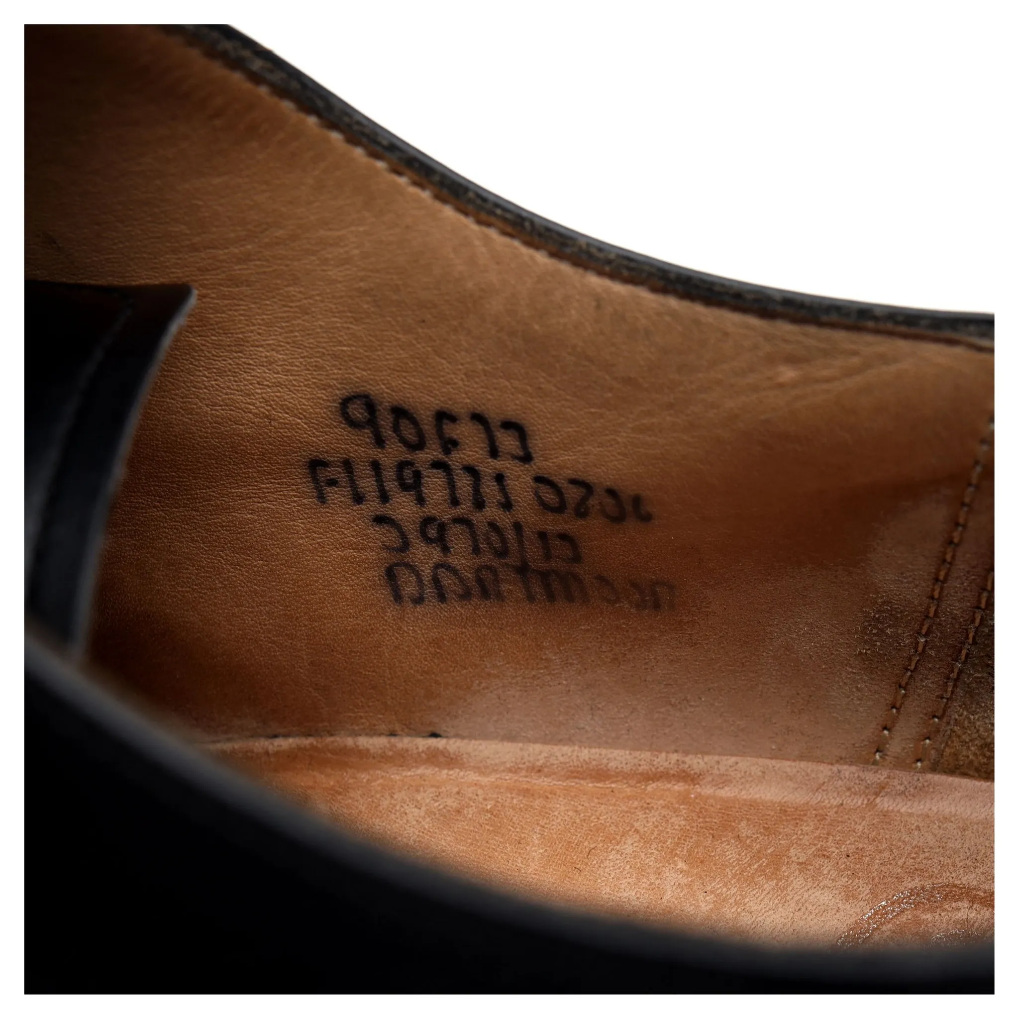 'Dartmoor' Black Leather Split Toe Derby UK 9 F